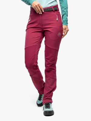 Spodnie trekkingowe damskie La Sportiva Clariden Evo Pant - red plum