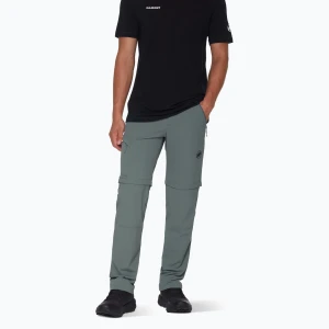 Spodnie trekkingowe męskie Mammut Runbold IV Zip Off Regular strata Szary