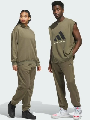 Spodnie treningowe Adidas oliwkowy