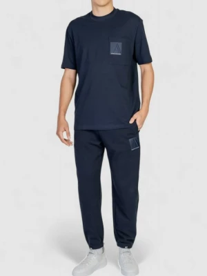 Spodnie treningowe Armani Exchange niebieski