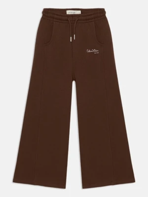 Spodnie treningowe Calvin Klein Jeans brązowy