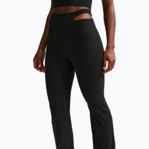 Spodnie treningowe damskie Nike Zenvy High-Waisted Flared black/pcg3c