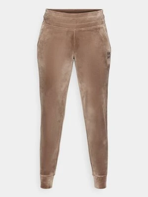 Spodnie treningowe DKNY taupe