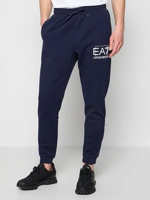 Spodnie treningowe EA7 Emporio Armani niebieski