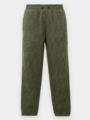 Spodnie treningowe EA7 Emporio Armani ciemnozielony