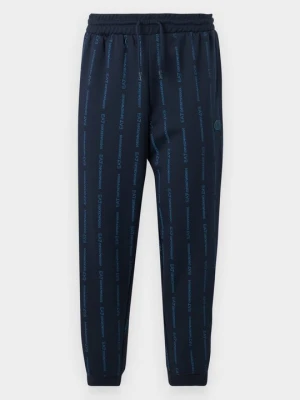 Spodnie treningowe EA7 Emporio Armani granatowy