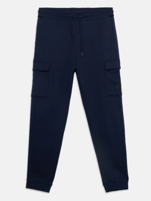 Spodnie treningowe EA7 Emporio Armani granatowy
