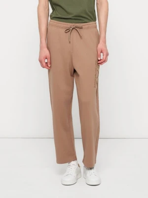 Spodnie treningowe EA7 Emporio Armani jasny brąz