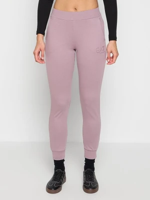 Spodnie treningowe EA7 Emporio Armani liliowy