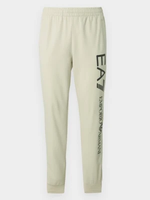 Spodnie treningowe EA7 Emporio Armani mleczny