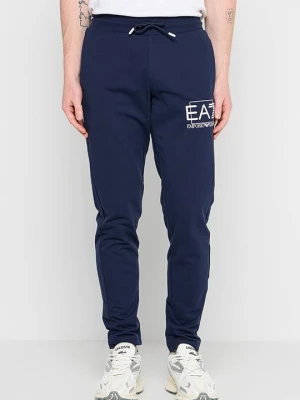 Spodnie treningowe EA7 Emporio Armani niebieski