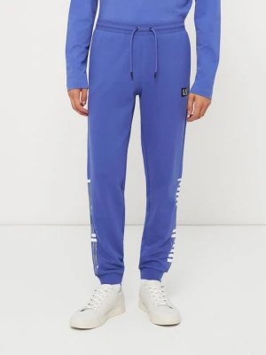 Spodnie treningowe EA7 Emporio Armani niebieski