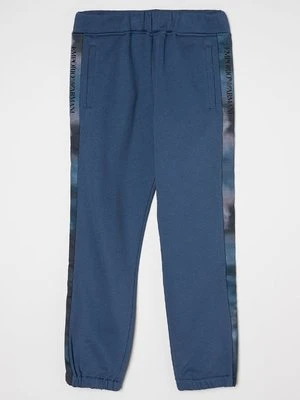 Spodnie treningowe Emporio Armani niebieski