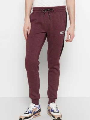 Spodnie treningowe Jack&Jones bordowy