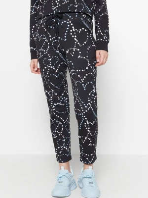Spodnie treningowe LOVE MOSCHINO czarny
