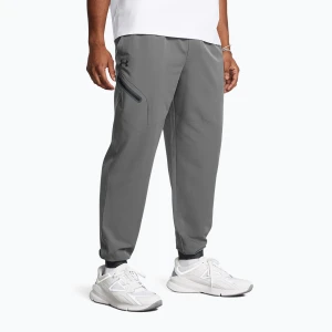 Spodnie treningowe męskie Under Armour Unstoppable Joggers castlerock / black Szary