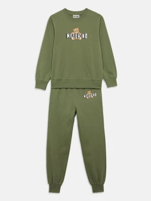 Spodnie treningowe MOSCHINO oliwkowy