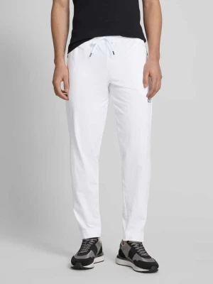 Spodnie treningowe o kroju relaxed fit z fakturowanym wzorem model ‘TENNIS PRO’ EA7 Emporio Armani