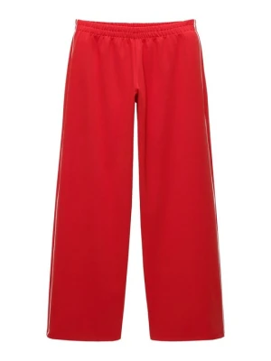 Spodnie treningowe PULL&BEAR czerwony