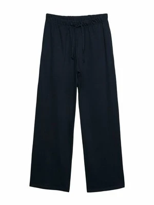 Spodnie treningowe Stradivarius granatowy
