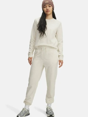 Spodnie treningowe Under Armour mleczny