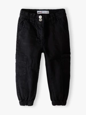 Spodnie typu bojówki dla niemowlaka czarne Minoti