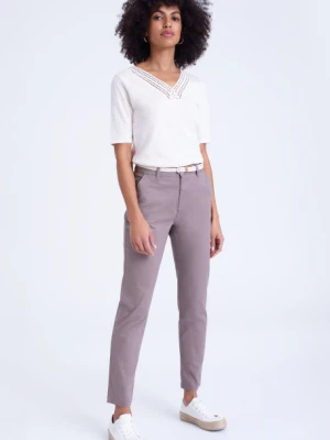 Spodnie typu chino w kolorze kawy z mlekiem Greenpoint