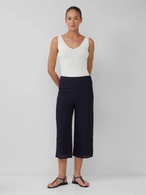 Spodnie typu culottes z dzianiny z podszewką i elastycznym paskiem w talii s.Oliver BLACK LABEL