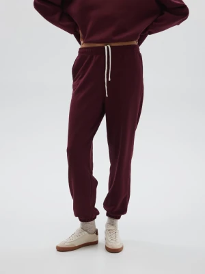 Spodnie typu jogger w kolorze BURGUNDY - COOL-S Marsala