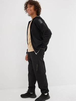 Spodnie typu loose fit z podszewką z dżerseju bonprix