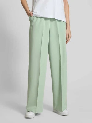 Spodnie typu paperbag o luźnym kroju z szeroką nogawką i tunelem Tom Tailor Denim