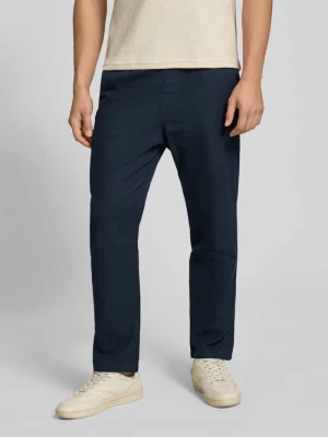 Spodnie typu pull on z materiału stylizowanego na len z wpuszczanymi kieszeniami REVIEW