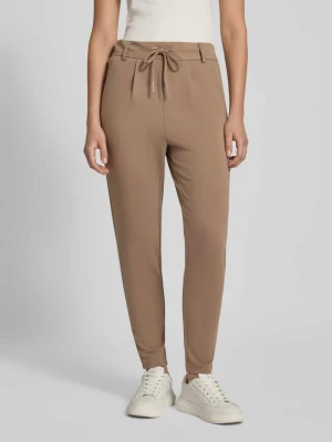 Spodnie typu track pants o kroju regular fit z mieszanki wiskozy model ‘POPTRASH’ Only