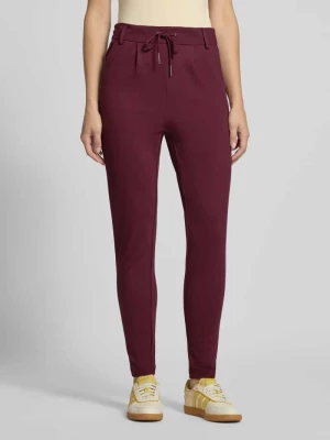 Spodnie typu track pants o kroju regular fit z mieszanki wiskozy model ‘POPTRASH’ Only