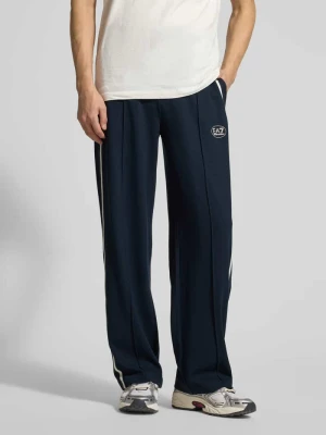 Spodnie typu track pants z Mieszanka wiskozy EA7 Emporio Armani