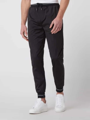 Spodnie typu track pants z wykończeniami w kontrastowym kolorze Karl Lagerfeld