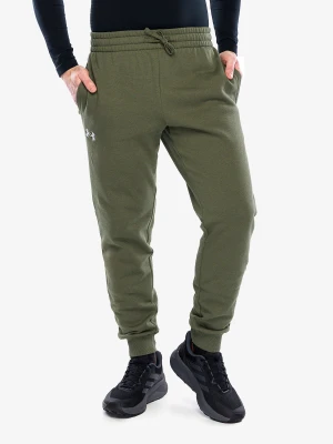 Spodnie Under Armour Rival Fleece Joggers - marine od green/white