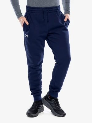 Spodnie Under Armour Rival Fleece Joggers - midnight navy/white