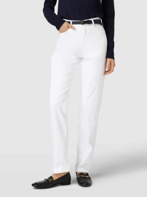 Spodnie w jednolitym kolorze model ‘CAROLA’ BRAX