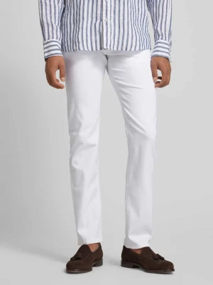 Spodnie w jednolitym kolorze model ‘Lyon Tapered’ Pierre Cardin