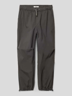 Spodnie w jednolitym kolorze z elastycznym pasem Garcia