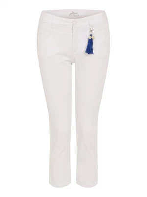 Oui Spodnie w kolorze białym rozmiar: 34