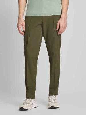 Spodnie o kroju tapered fit z kantami model 'PS SPIRIT 70' BOSS Green