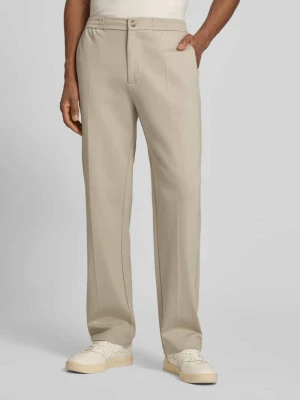 Spodnie w kroju slim fit z mieszanki wiskozy model 'ALTON' Guess