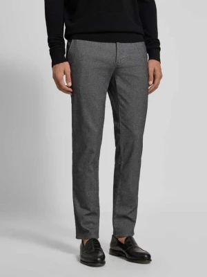 Spodnie w kroju slim fit z tylnymi kieszeniami model 'Fabio' BRAX Srebrny