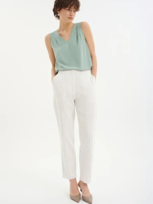 Spodnie w paski typu cygaretki Greenpoint