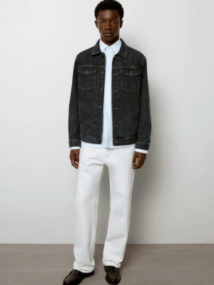 Spodnie W Stylu Jeansowym O Prostym Kroju - Biały - Massimo Dutti - Male
