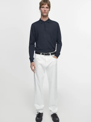 Spodnie W Stylu Jeansowym Slim - Biały - - Massimo Dutti - Mężczyzna
