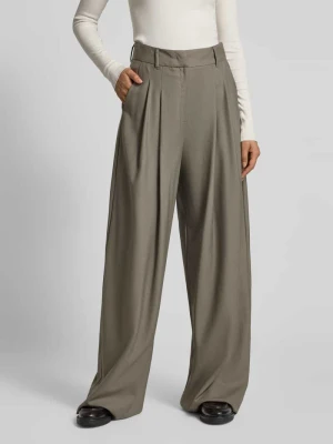 Spodnie w stylu Marleny Dietrich o szerokim kroju z czystej żywej wełny model ‘Ulzio’ Marella