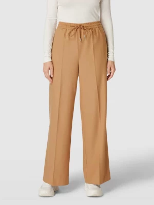 Spodnie w stylu Marleny Dietrich w kant model ‘Tavite’ BOSS Black Women